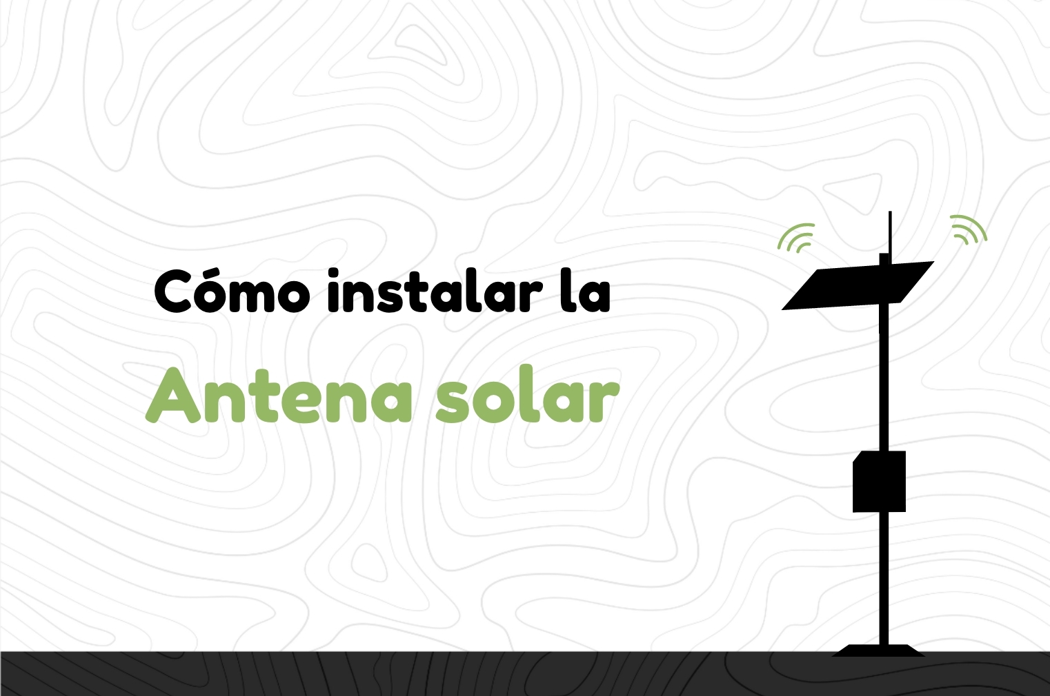 How to install the solar antenna